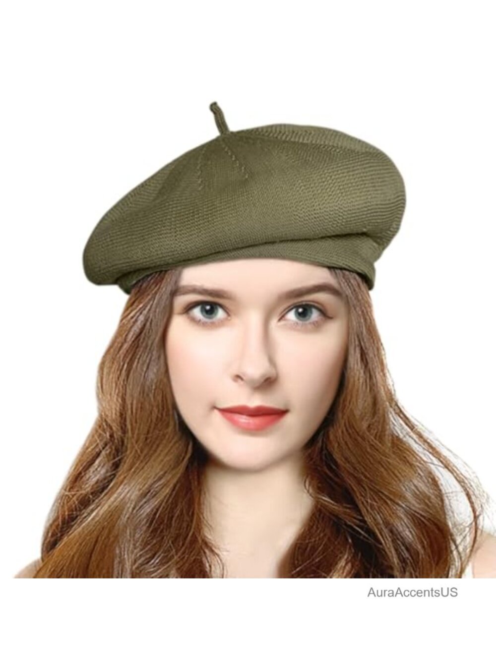 French Summer Beret Lightweight Polyester Adjustable